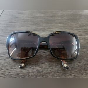 Versace Black and Brown Sunglasses with Tinted Lenses